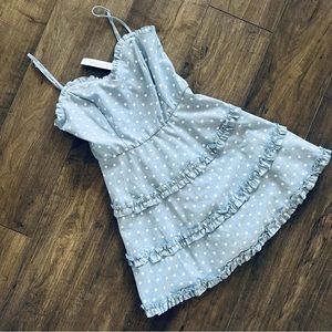 NWT Francesca’s denim dress- womens small